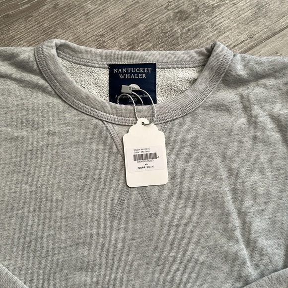NANTUCKET WHALER MENS LONG SLEEVE CREW NECK SWEATSHIRT SZ XS NWT FREE SHIPPING - Picture 2 of 3